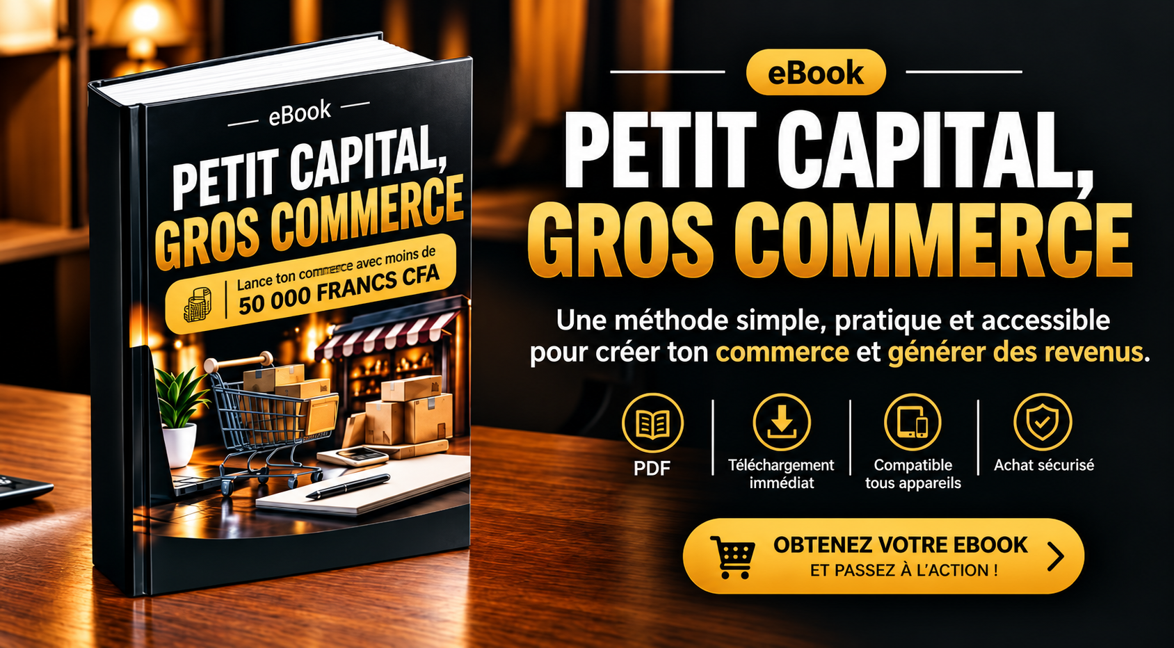 Aperçu — Créé un grand commerce rentable avec peu de capital 