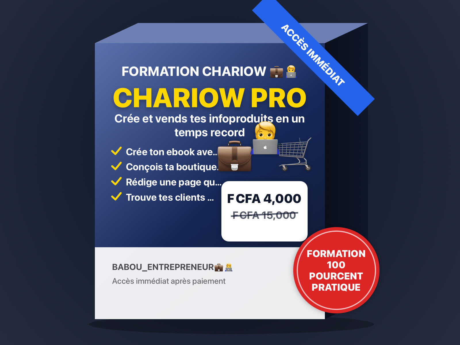 Formation chariow 💼🧑‍💻